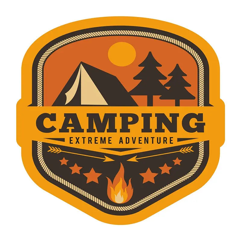 Autocollants aventure - camping