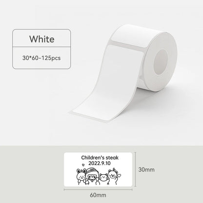 Etiquettes autocollantes pour imprimante thermique, différentes dimensions