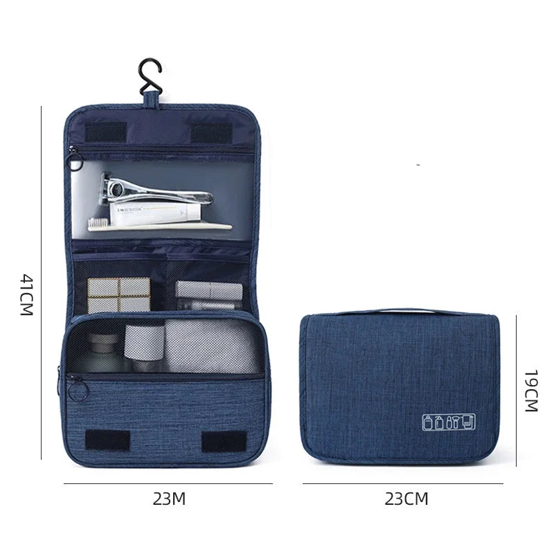 Trousse de toilette à suspendre, polyester, format vertical