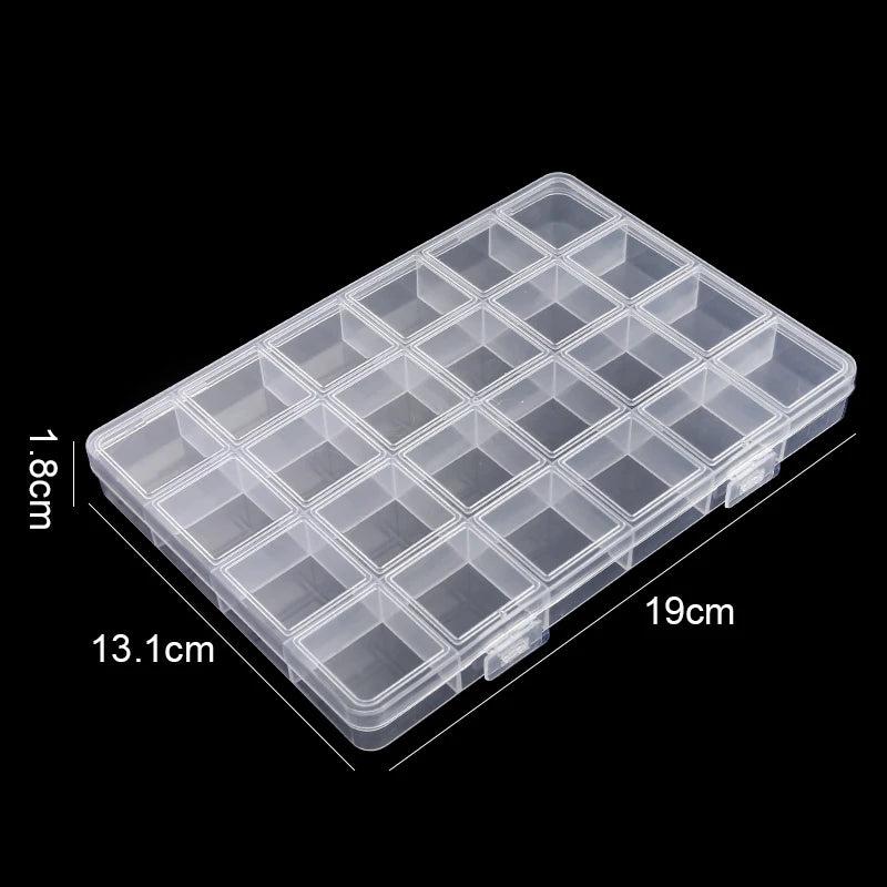 Boîte de rangement en plastique transparent