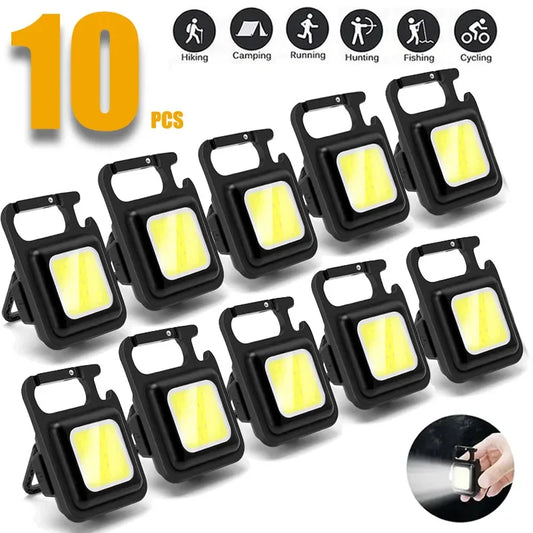 Mini lampe de poche LED porte-clés / 1-10 pièces