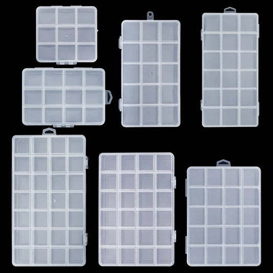 Boîte de rangement en plastique transparent