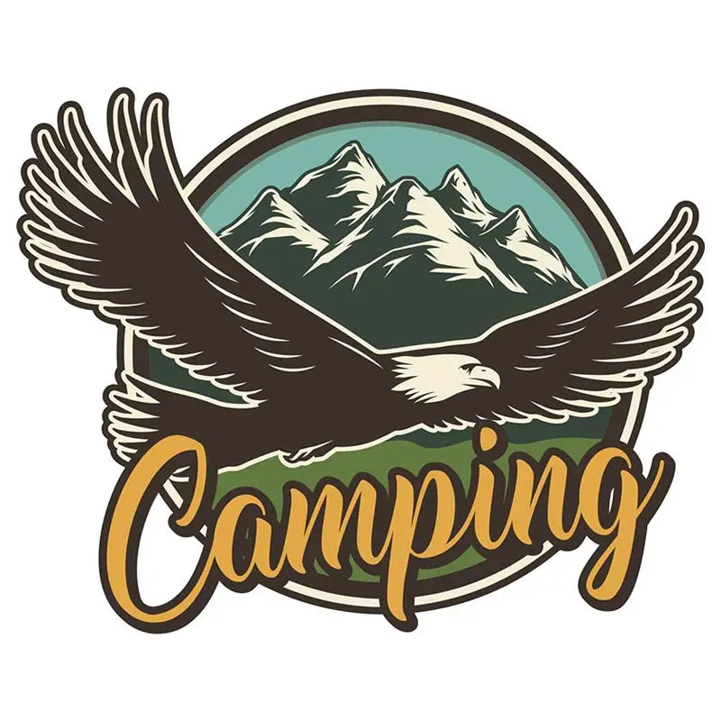 Autocollants aventure - camping