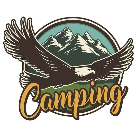 Autocollants aventure - camping