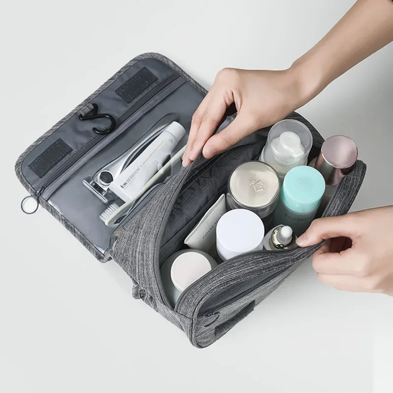Trousse de toilette à suspendre, polyester, format vertical