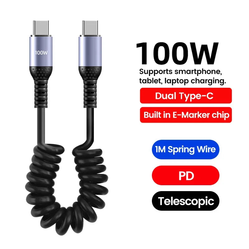 Câble de charge de Type C à Type C / 100W