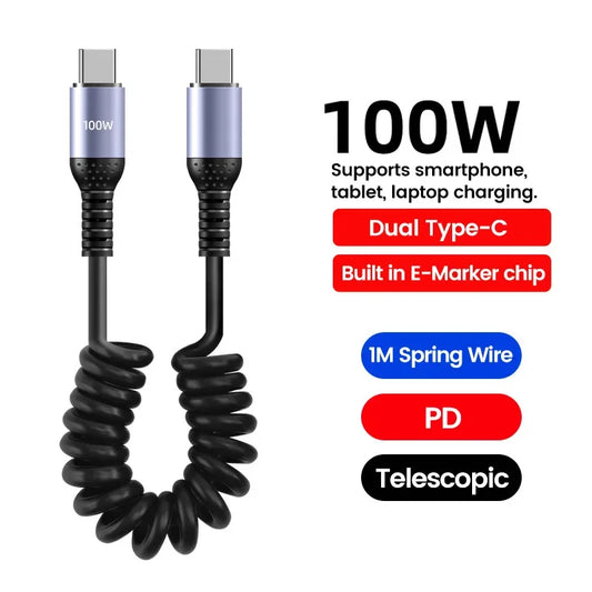 Câble de charge de Type C à Type C / 100W