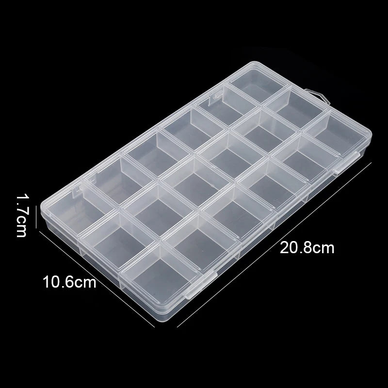 Boîte de rangement en plastique transparent