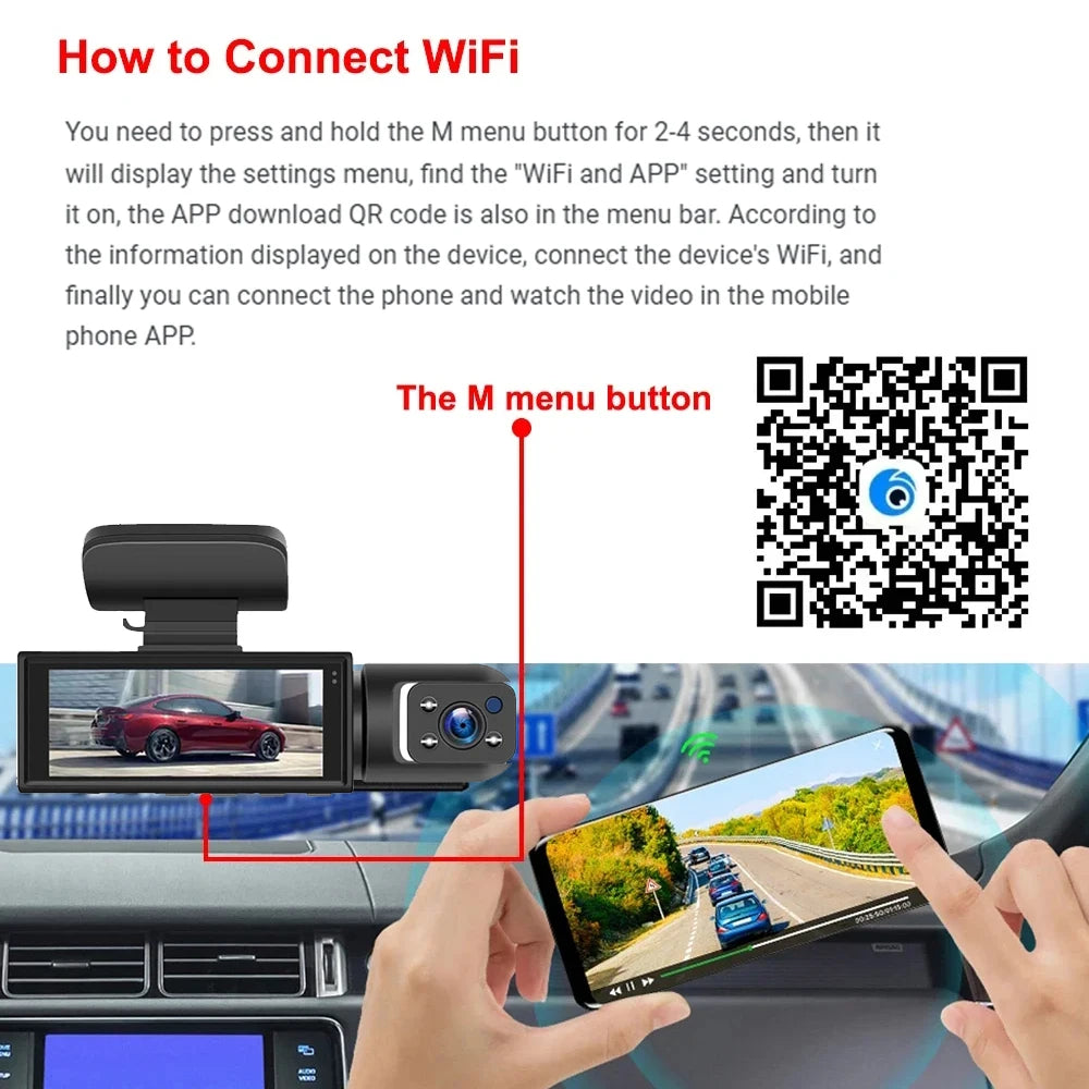 Dual Dash Cam: Vorne und innen