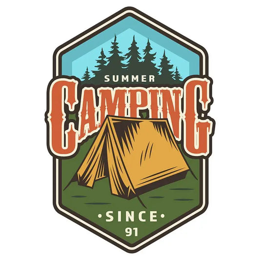 Autocollants aventure - camping