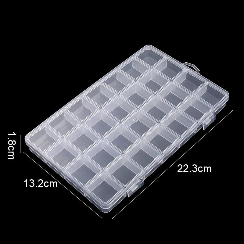 Boîte de rangement en plastique transparent
