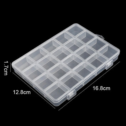 Boîte de rangement en plastique transparent