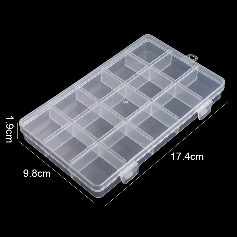 Boîte de rangement en plastique transparent