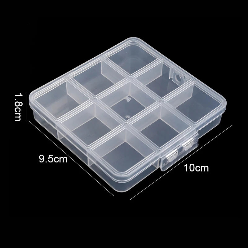 Boîte de rangement en plastique transparent