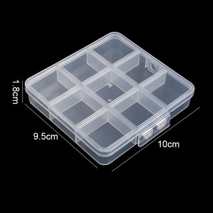 Boîte de rangement en plastique transparent