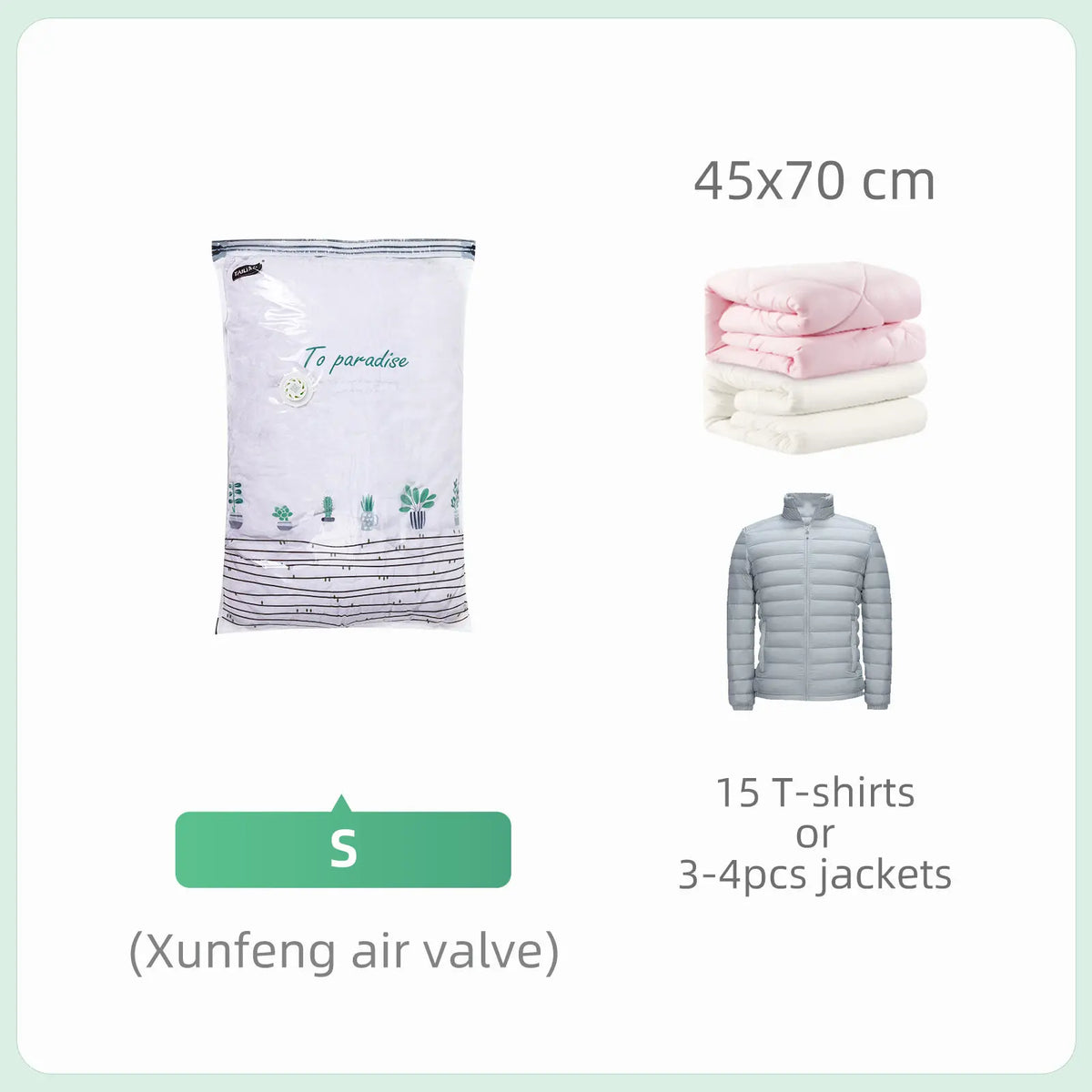 Grand sac de rangement en plastique